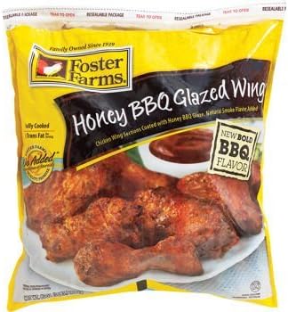 Foster Farms Honey BBQ Chicken Wings 2 (5 LB Bags.)