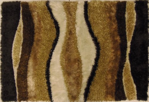 Terra Contemporary Shag Area Rug 8 Feet 6 Inches By 12 Feet 