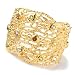 Sterling Silver / Platinum or 18K Vermeil 6 Multi-Gem Wide Cuff Bracelet