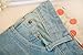 Women's Classical Vintage Side Bow Cutout Ripped Denim Jeans Leggings Trousers