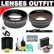 2x Digital Telephoto Professional Series Lens + 0.5x Digital Wide Angle Macro Professional Series Lens + 3 Piece Digital Camera Filter Kit + 6-Piece Deluxe Cleaning Kit + Lens Adapter Tube (If Needed) + Lenspen + Lens Cap Keeper + DB ROTH Micro Fiber Cloth For The Nikon Coolpix P80 Digital Camera