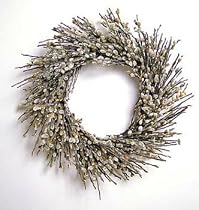 18" Pussy Willow Wreath