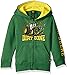John Deere Little Boys' Toddler Dirt Zone Fleece Zip Hoodie, Green, 3T