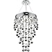 Elegant Lighting Value Galaxy Collection Pendant D:16in H:24in Lt:7 Chrome Finish (Swarovski Elements Crystals) Chrome