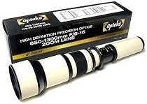 Opteka 650-1300mm High Definition Telephoto Lens for Canon EOS 50D,