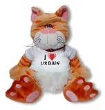 Plush Cat Chibi with I Love Urbain