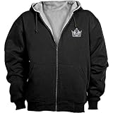 Reebok Los Angeles Kings Craftsman Thermal Lined Hooded Sweatshirt Large