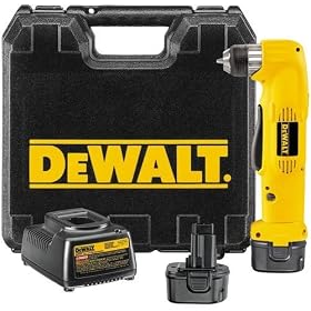 DEWALT DW955K-2 9.6-Volt NiCd 3/8-Inch Cordless Right Angle Drill/Driver Kit