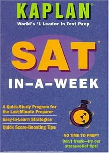 KAPLAN SAT IN A WEEK (1996 Edition)