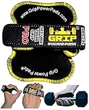 Buy 3 & Get 1 FREE! Best Lifting Grips by Grip Power Pads® PRO | The Alternative To Gym Gloves | Workout Gloves No-Slip Padded Gloves Bodybuilding | Workout Grip Pad