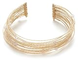 14k Yellow Gold Multi-Strand Cuff Bracelet