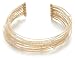 14k Yellow Gold Multi-Strand Cuff Bracelet
