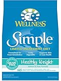 Wellness Simple Limited Ingredient Diet Grain Free Healthy Weight Salmon & Peas Natural Dry Dog Food, 10.5-Pound Bag