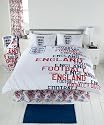 Zap England White Graffiti Fitted Valance Sheet, Double