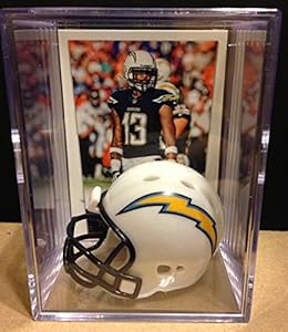San Diego Chargers NFL Helmet Shadowbox w/ Keenan Allen card