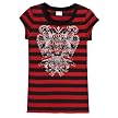 Girls' Xhilaration&reg; Knit Stripe Tee - Red