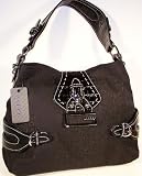 Guess - GUESS HANDBAGS; GUESS DIAMOND G SIGNS TOTE SATCHEL (Black)