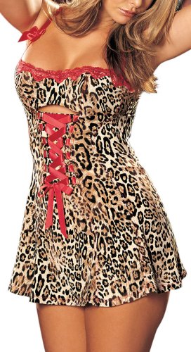 Shirley of Hollywood Womens Stretch Knit And Lace Chemise
