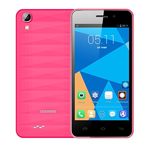 DOOGEE Valencia DG800 4.5" IPS MTK6582 4-Core Android 4.4.2 3G Phone 1GB RAM 8GB ROM 13MP CAM (Red)