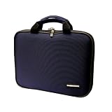 CaseCrown Double Memory Foam Case (Navy Nylon) to Carry the Toshiba Mini NB205-N325PK 10.1-Inch Posh Pink Netbook