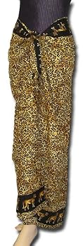 Full Size Pareo: Jaguar Print, Opaque