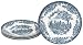 Churchill China Brook Blue 6 3/4-Inch Bread and Butter Plates, Set of 4