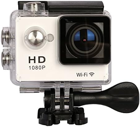 Action Camera Sports Camera 140 Degree Ultra-wide Angle Lens Full HD 1080P 5MP 2.0 inch Digital Cam Video Underwater Camcorder White