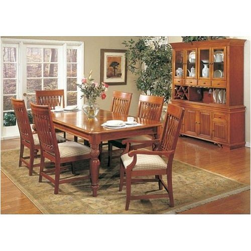 Kitchen: 2 NEW SOLID WOOD DINING ARM CHAIRS