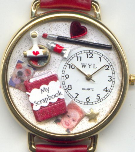 Whimsical Watches Watches, Scrapbook Gold Watch, Womens Watches, Womens Whimsical Watches Watches