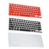 GTMax Aluminum Unibody Apple MacBook / Pro / Air Silicone Keyboard Skin Cover (Black/White/Red)