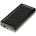 GREEN HOUSE ソーラー充電器 携帯電話/iPod/ゲーム機用 1000mAh ブラック GH-SC1000-8AK