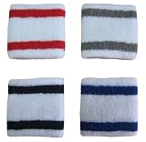 GOGO Thick Two Color Striped Wristbands (Price/Each), Wristbands, Sweatbands