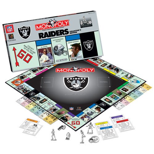 Oakland Raiders NFL Team Collector's Edition Monopoly