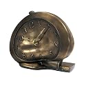 New Haven N91950WTCB 4 by 5-1/4 by 2-Inch Melting Bronze Faux Alarm Clock