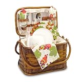 Picnic Time Romance Picnic Basket with Deluxe Service for Two