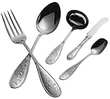 Ricci Japanese Bird and Bamboo 5-Piece Stainless-Steel Flatware Hostess Set