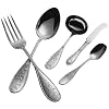 Ricci Japanese Bird and Bamboo 5-Piece Stainless-Steel Flatware Hostess Set