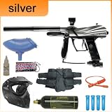 Spyder VS2 Vision Paintball Gun Silver Package