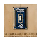 St Louis Rams - NFL Art Glass Single Switch Plate Cover