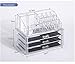 Monekeysell Acrylic Jewelry & Cosmetic Storage Display Boxes,Large Drawer Jewelry Chest or makeup storage ideas Case Lipstick Liner Brush Holder make up boxes