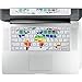 Litop® Thin World Map Series Silicone Keyboard Cover Keyboard Skin for All MacBook Air 13
