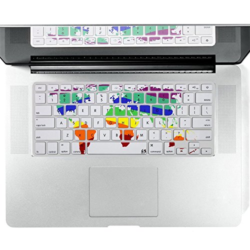 Litop® Thin World Map Series Silicone Keyboard Cover Keyboard Skin for All MacBook Air 13