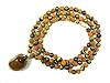 Kundalini Energy Tiger Eye Gem Beads Tibetan Buddhist Prayer Meditation 108 Japa Mala