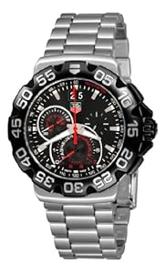 TAG Heuer Men's CAH1010.BA0860 Formula 1 Grande Date Chronograph Black Dial Watch