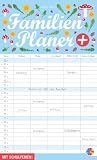 Familienplaner plus Clips 2012: Mit Schulferien - 5 Spalten - Inklusive Klammern zum Anheften allt&auml;glich wichtiger Dinge - 