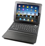 Solid Line iPad Case with Bluetooth Keyboard (Black)