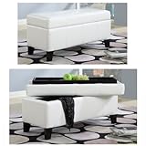 Urban Seating Storage Bench (White) (18