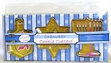 Chanukah Cookie Cutter Set 3 Stainless Steel Star Dreydel Menorah