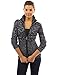 PattyBoutik Women's Mock Neck Marled Zip Up Cardigan