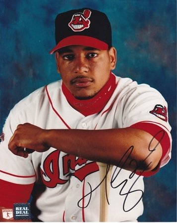 Manny Ramirez Autographed/Hand Signed Cleveland Indians 8x10 Photo